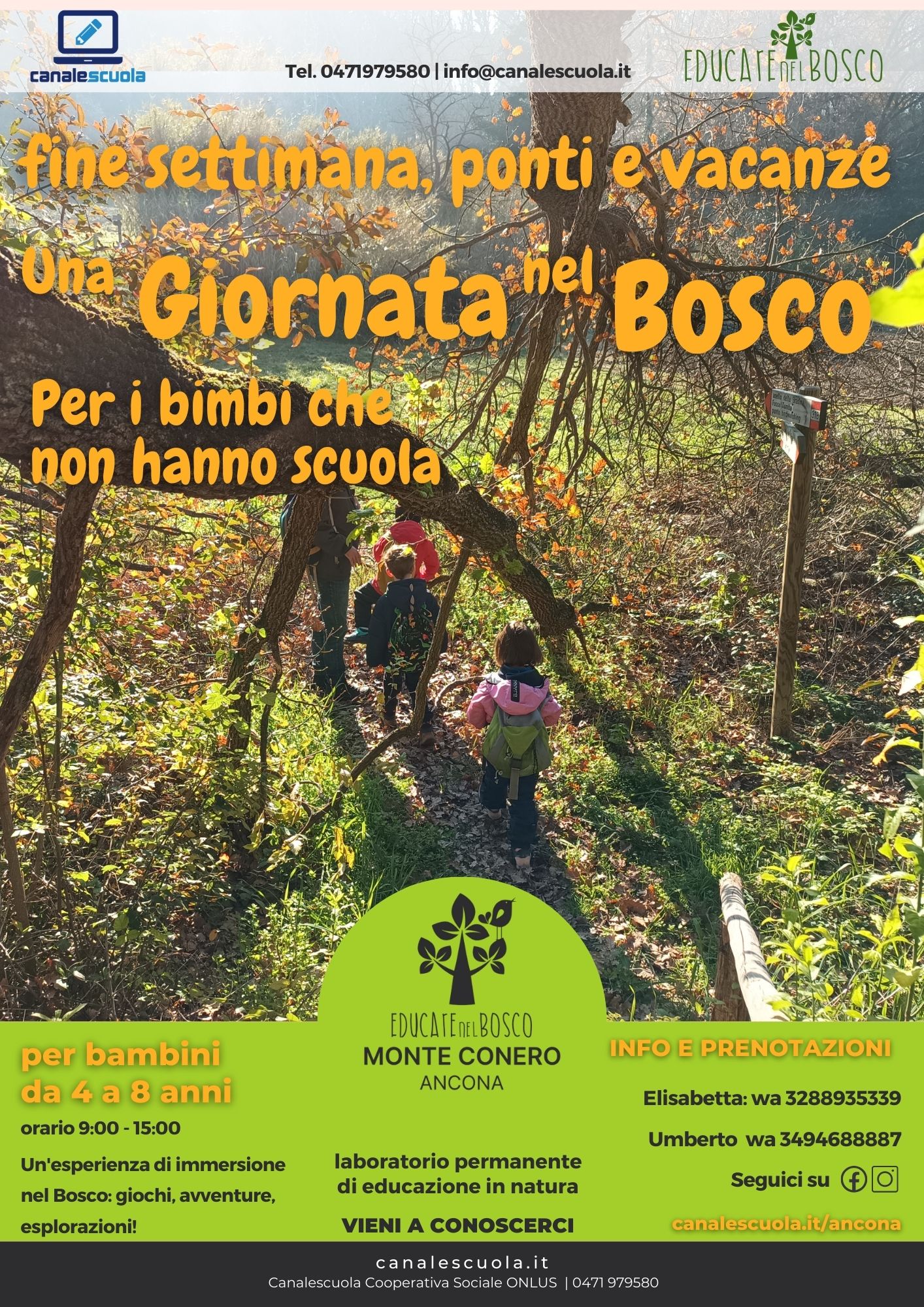 canalescuola giornate nel bosco ancona